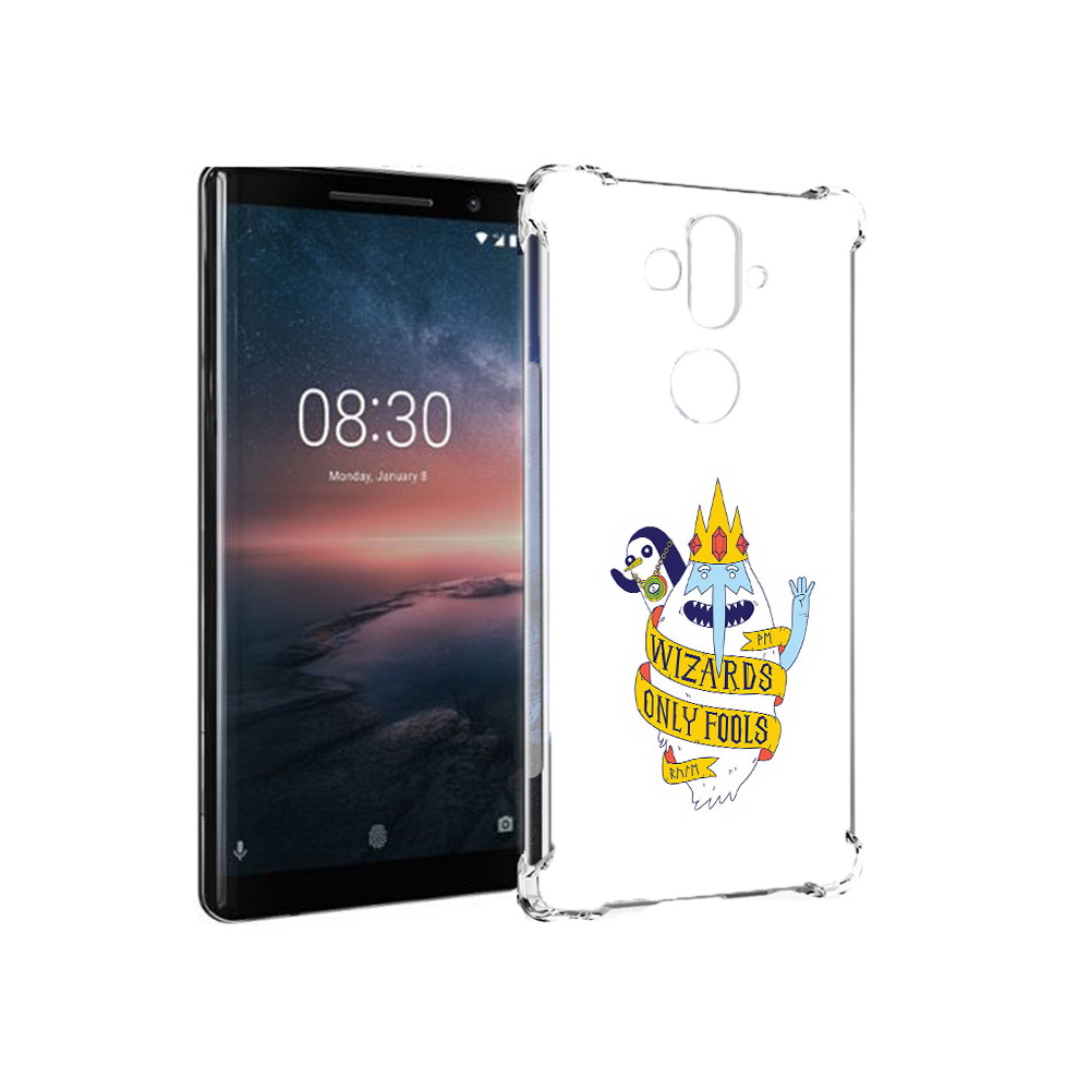 

Чехол MyPads Tocco для Nokia 8 Sirocco время приключений снежный король (PT101581.91.278), Прозрачный, Tocco