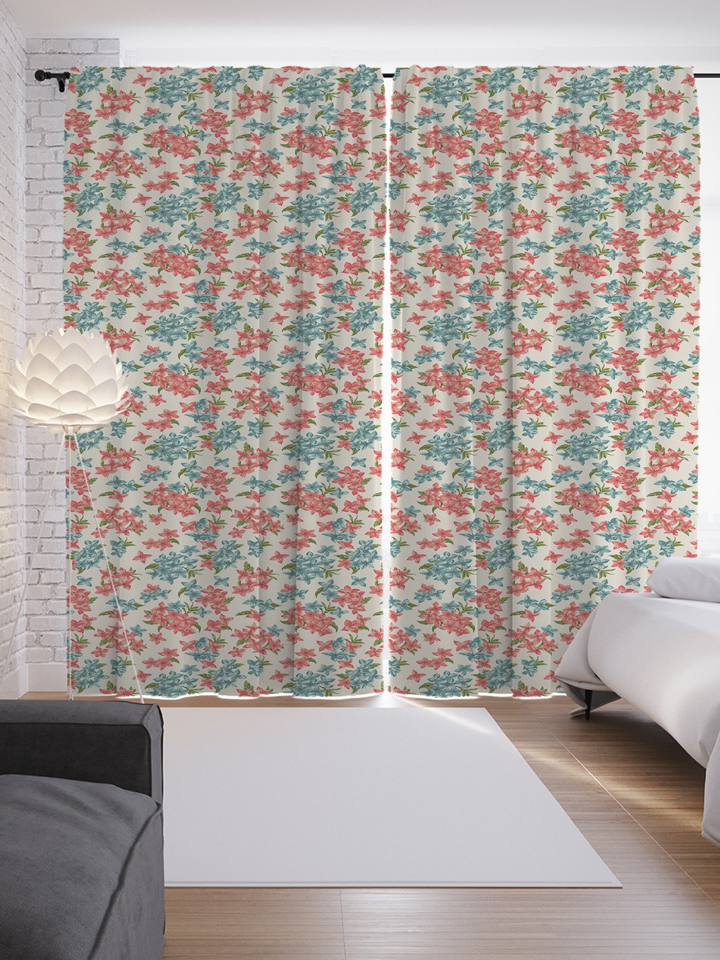 

Шторы JoyArty с фотопечатью "Нежность мелкого цветения" из сатена, 290х265 см, Нежность мелкого цветения