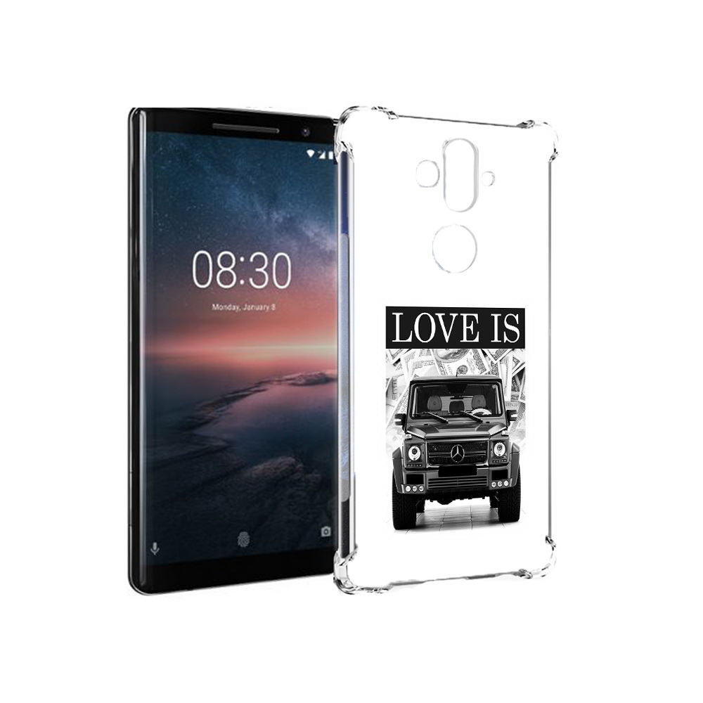 

Чехол MyPads Tocco для Nokia 8 Sirocco гелик (PT101581.91.285), Прозрачный, Tocco