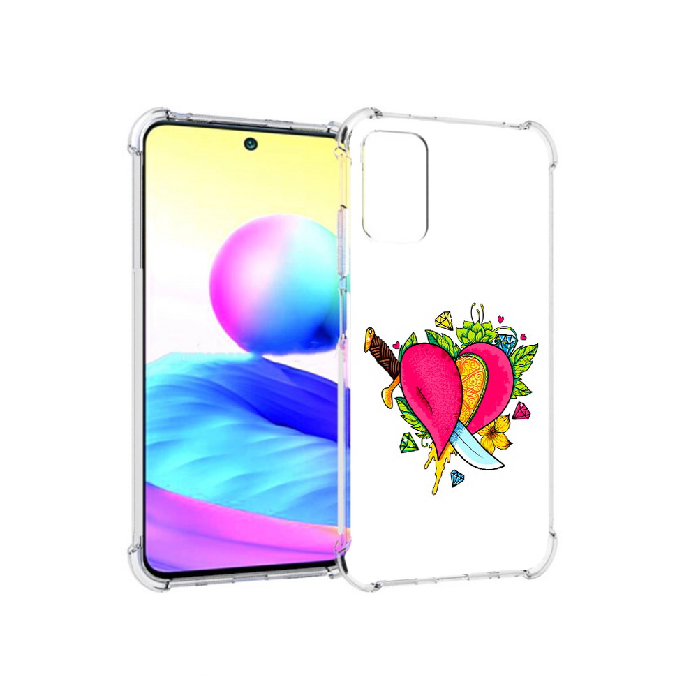 Чехол MyPads Tocco для Xiaomi Redmi Note 10 5G Фруктовое сердце (PT162080.297.188)