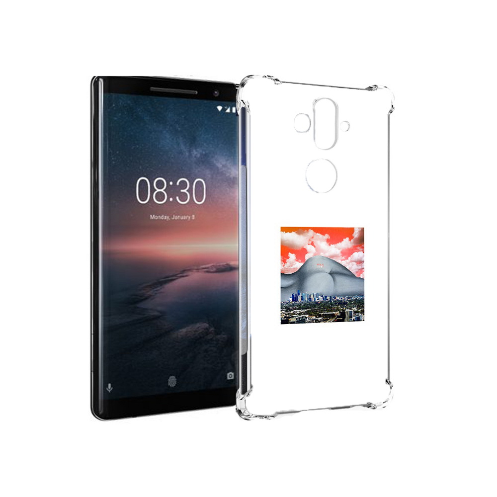 

Чехол MyPads Tocco для Nokia 8 Sirocco город с девушкой на фоне (PT101581.91.297), Прозрачный, Tocco