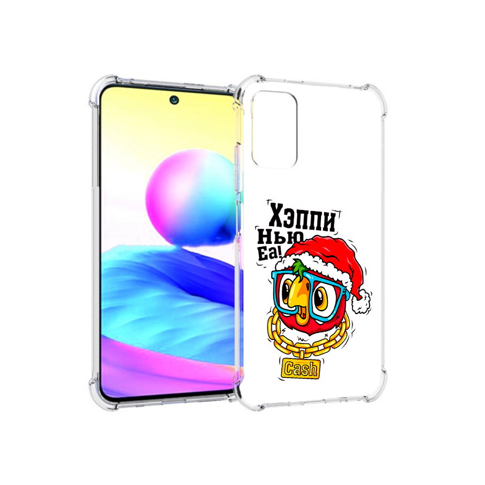 Чехол MyPads Tocco для Xiaomi Redmi Note 10 5G Хэппи нью еа (PT162080.297.196)