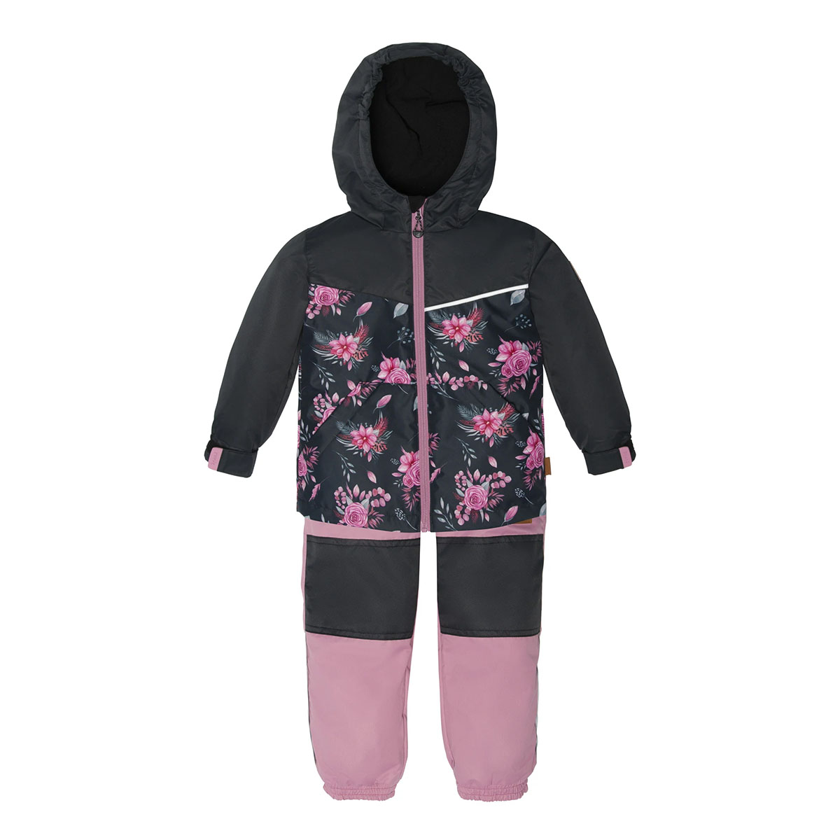 Комплект верхней одежды детский Deux par Deux D30W51S, 504-розовые цветы на черном, 104