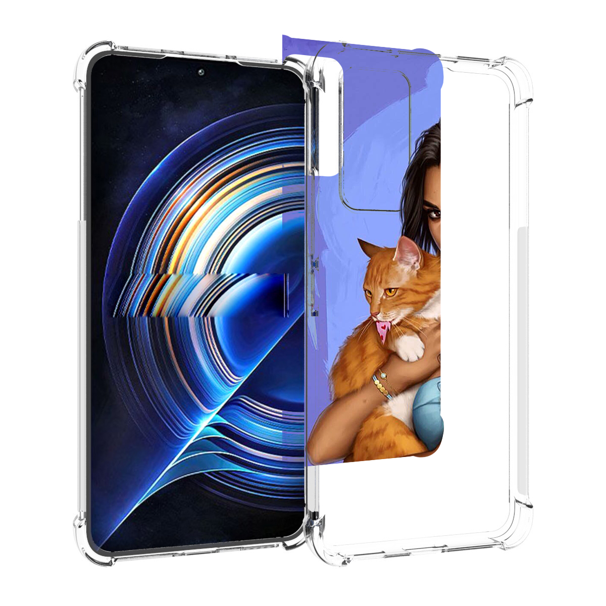 

Чехол MyPads девушка-красивая-с-синим-фоном женский для Tecno Camon 19 Neo, Прозрачный, Tocco