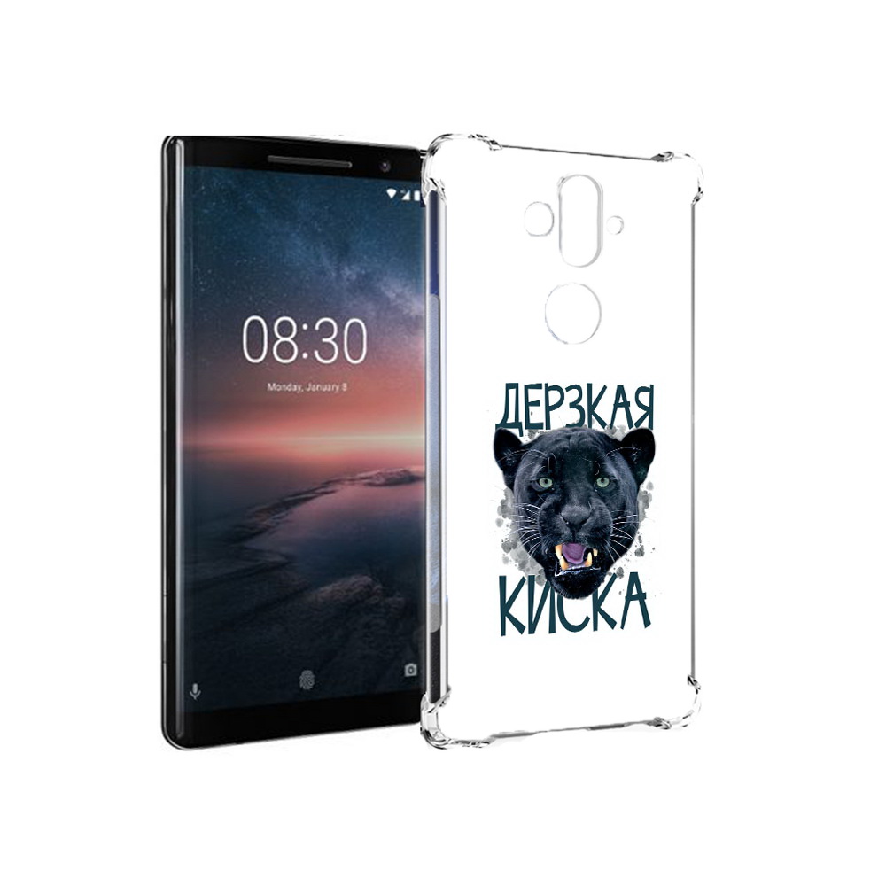 

Чехол MyPads Tocco для Nokia 8 Sirocco дерзкая киска (PT101581.91.319), Прозрачный, Tocco