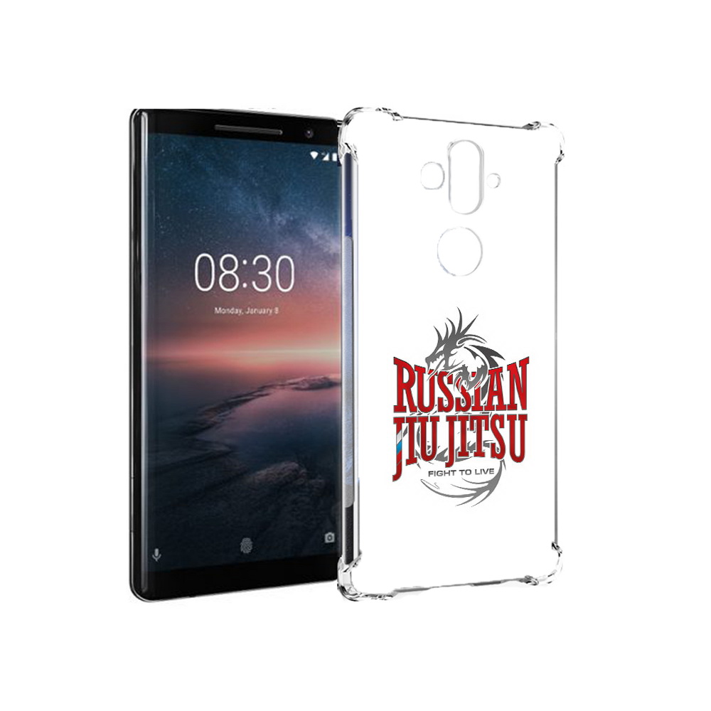 

Чехол MyPads Tocco для Nokia 8 Sirocco джиу джитсу (PT101581.91.321), Прозрачный, Tocco