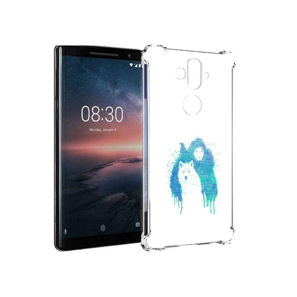 

Чехол MyPads Tocco для Nokia 8 Sirocco джон сноу (PT101581.91.323), Прозрачный, Tocco