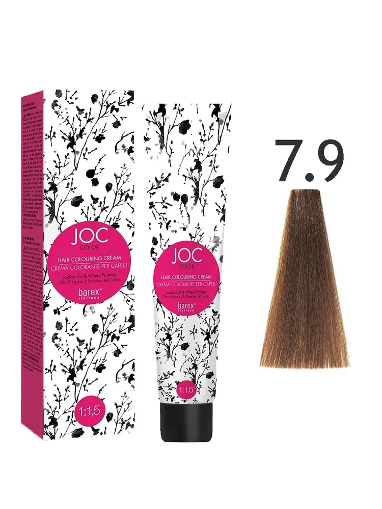 Краска для волос Barex JOC 7-9 Блондин коричневый Глазированные каштаны 100 мл