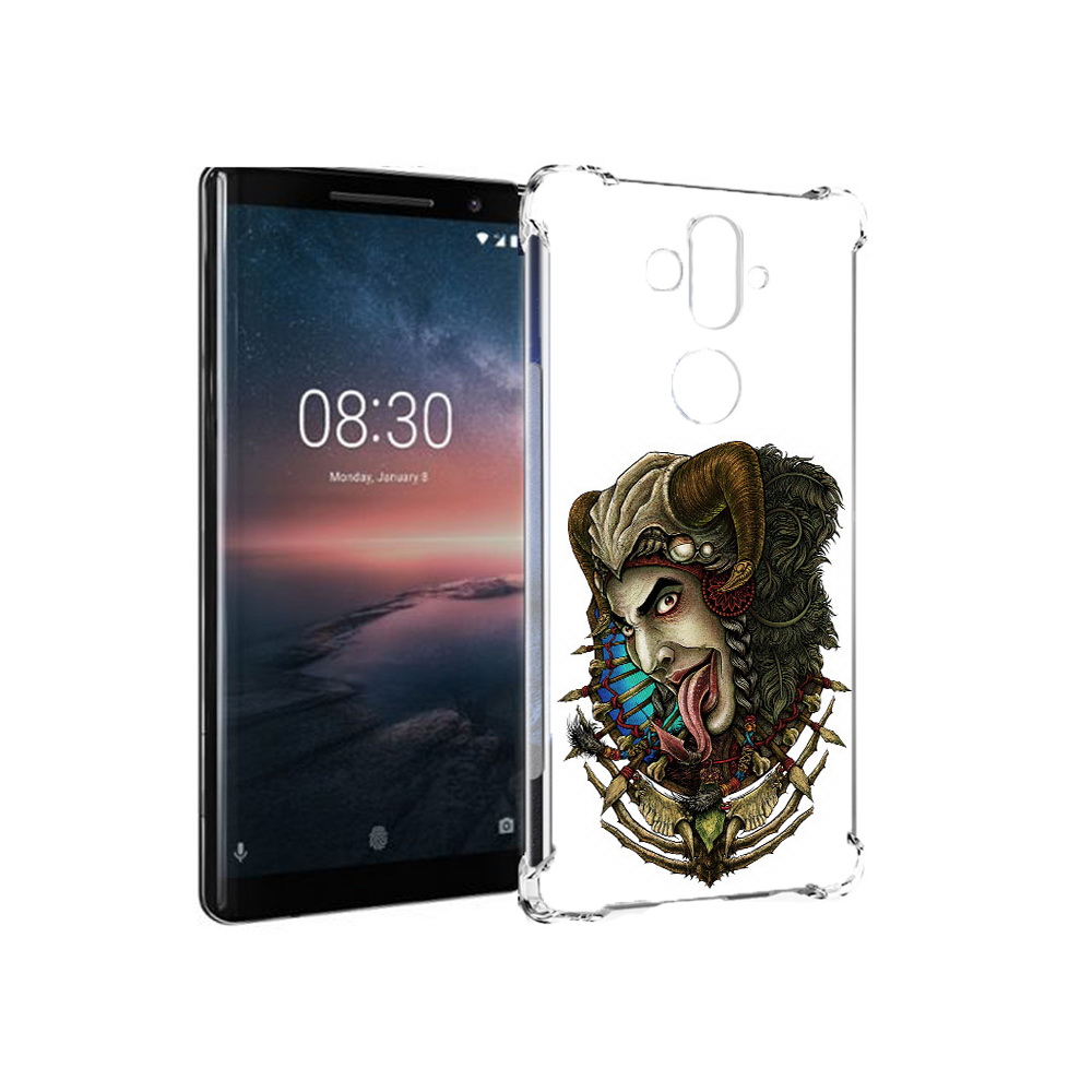 

Чехол MyPads Tocco для Nokia 8 Sirocco длинный язык (PT101581.91.330), Прозрачный, Tocco