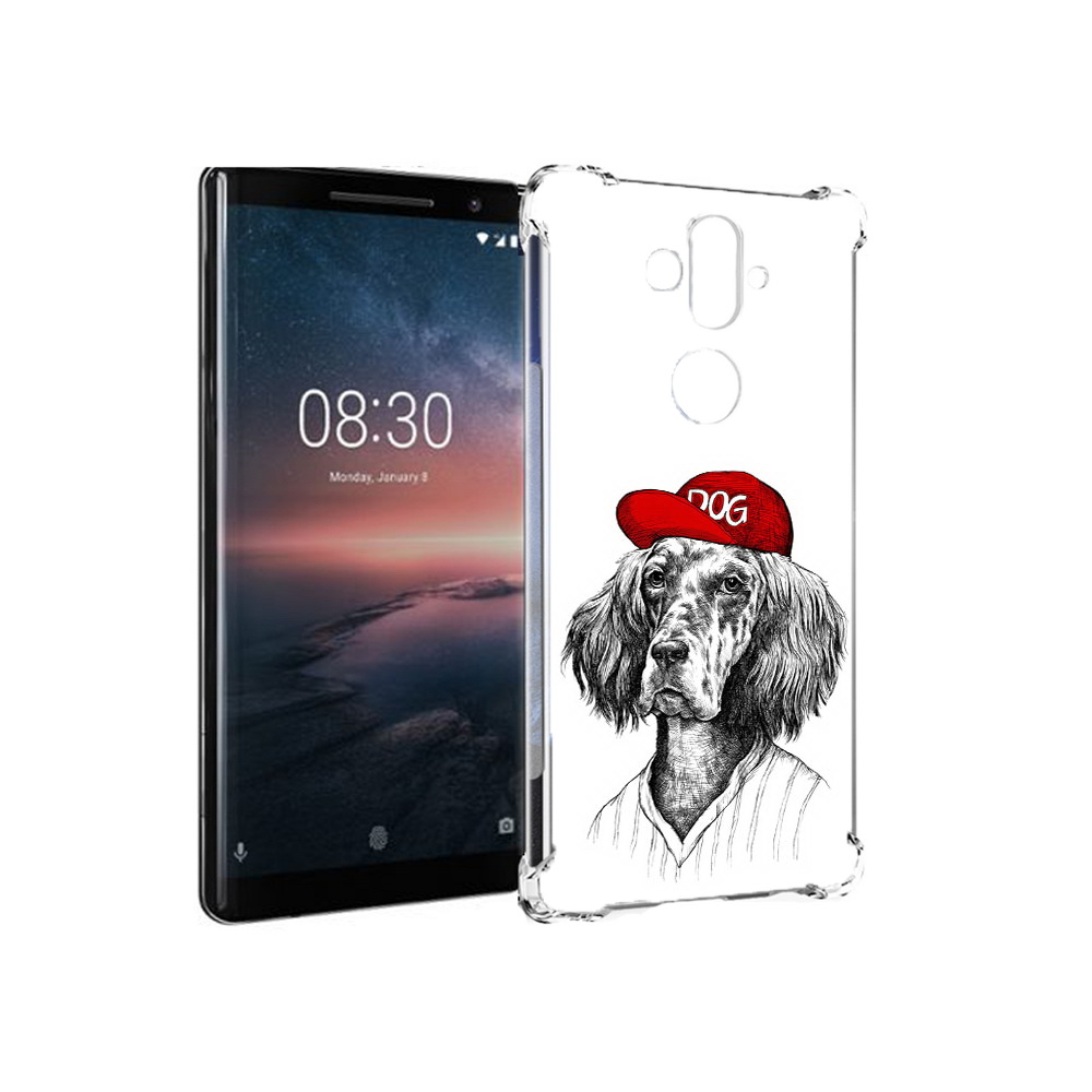 

Чехол MyPads Tocco для Nokia 8 Sirocco дог (PT101581.91.333), Прозрачный, Tocco