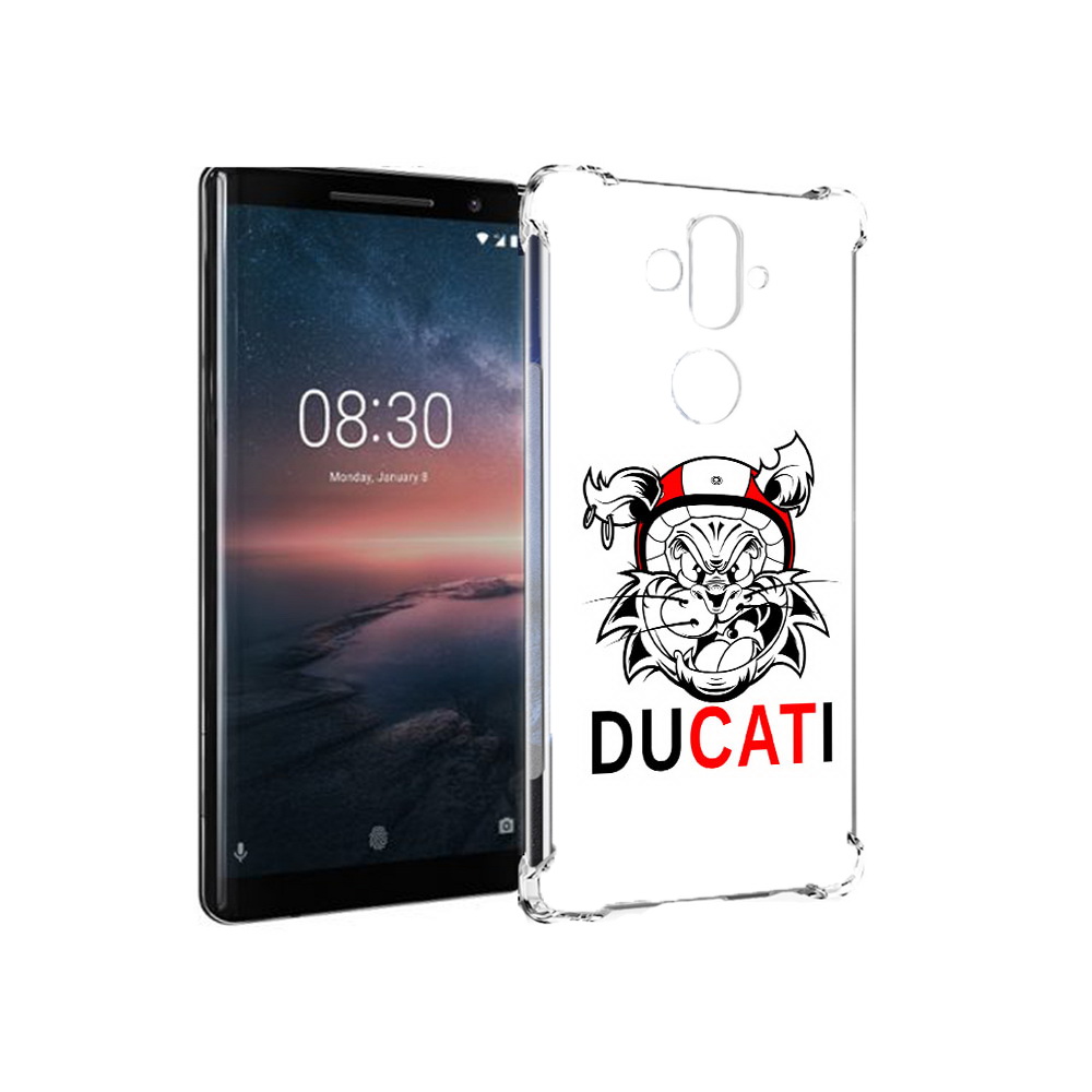 

Чехол MyPads Tocco для Nokia 8 Sirocco дукати (PT101581.91.339), Прозрачный, Tocco