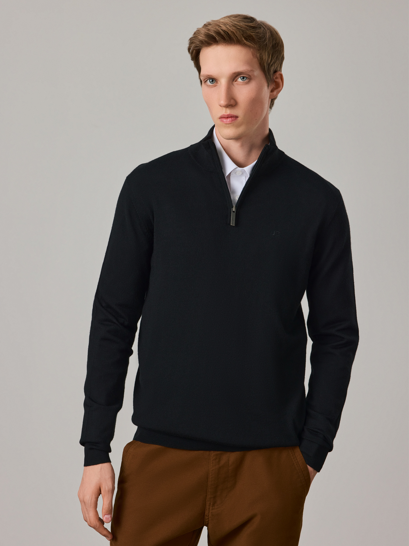 

Джемпер мужской Just Clothes 433404 черный 52 RU, 433404
