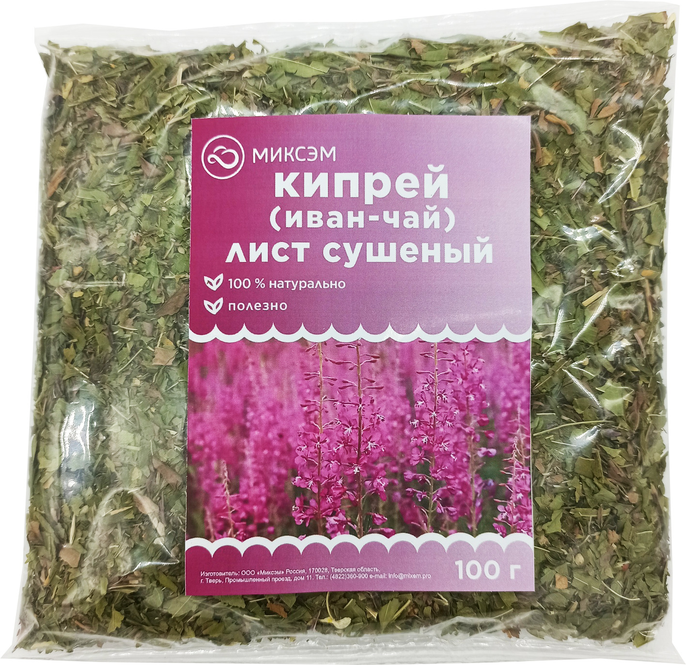 

Миксэм Кипрей (Иван-чай) лист сушеный, 100 г., Кипрей