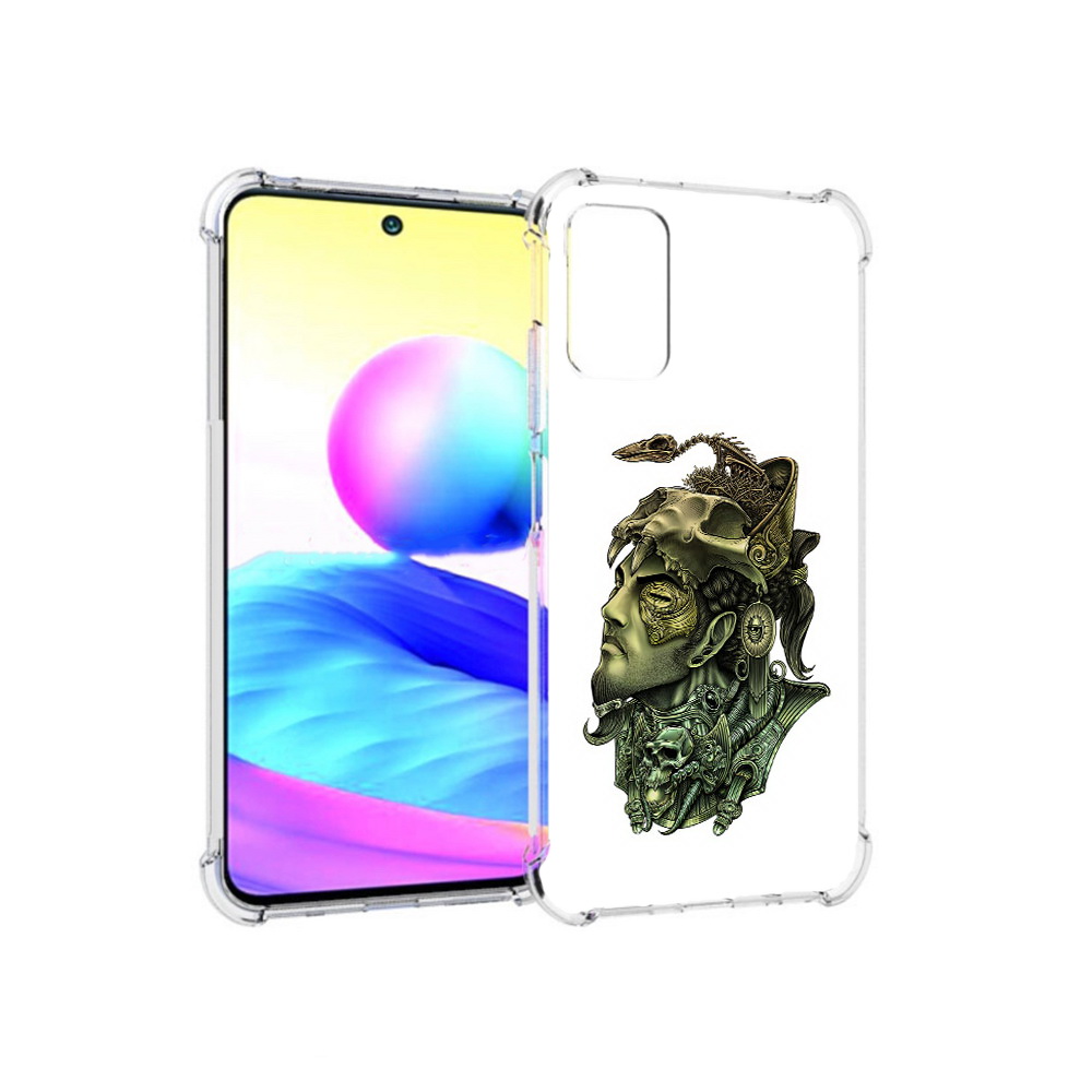 

Чехол MyPads Tocco для Xiaomi Redmi Note 10 5G бронзовый воин (PT162080.297.248), Прозрачный, Tocco