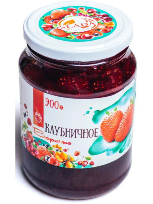 

Варенье СЛАДА Клубничное, 900 гр