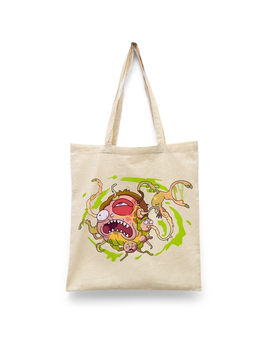 

Шоппер унисекс Каждому Своё Рик и Морти/Rick and Morty MURM31, белый, Рик и Морти/Rick and Morty MURM31