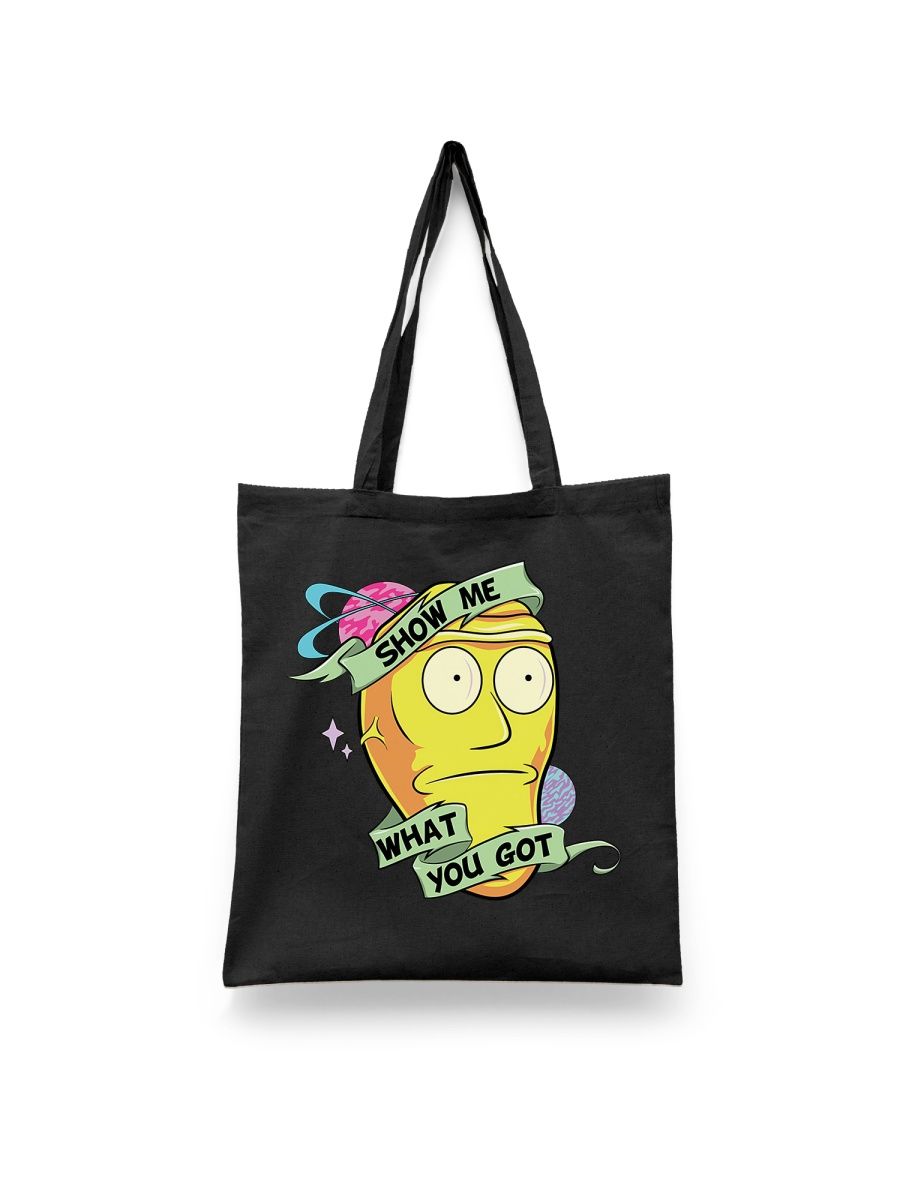 

Шоппер унисекс Каждому Своё Рик и Морти/Rick and Morty MURM32, черный, Рик и Морти/Rick and Morty MURM32