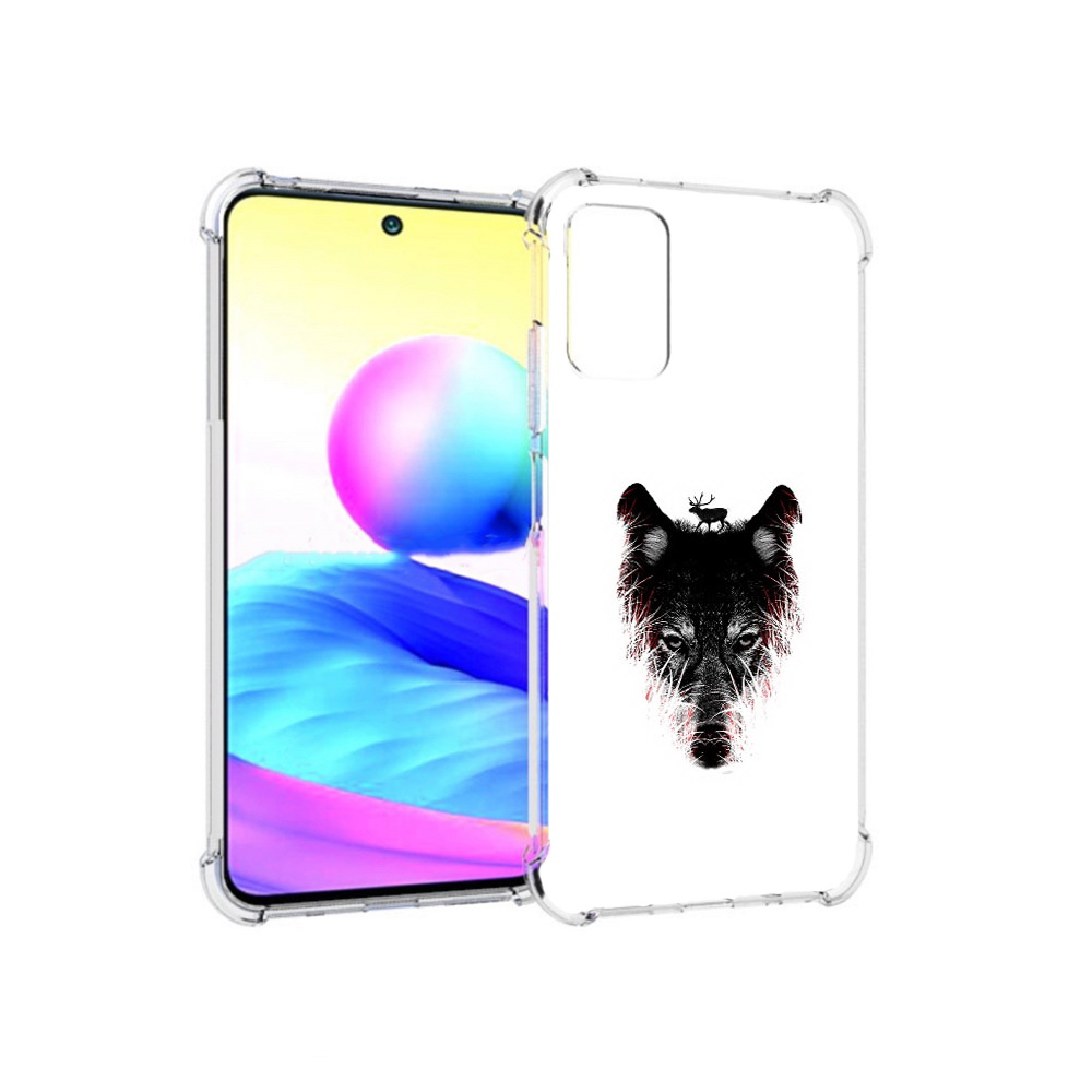 Чехол MyPads Tocco для Xiaomi Redmi Note 10 5G волк в траве (PT162080.297.267)