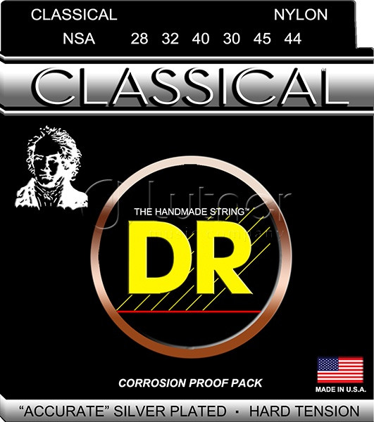 Струны для классических гитар DR NSA 28-44 NYLON CLASSICAL