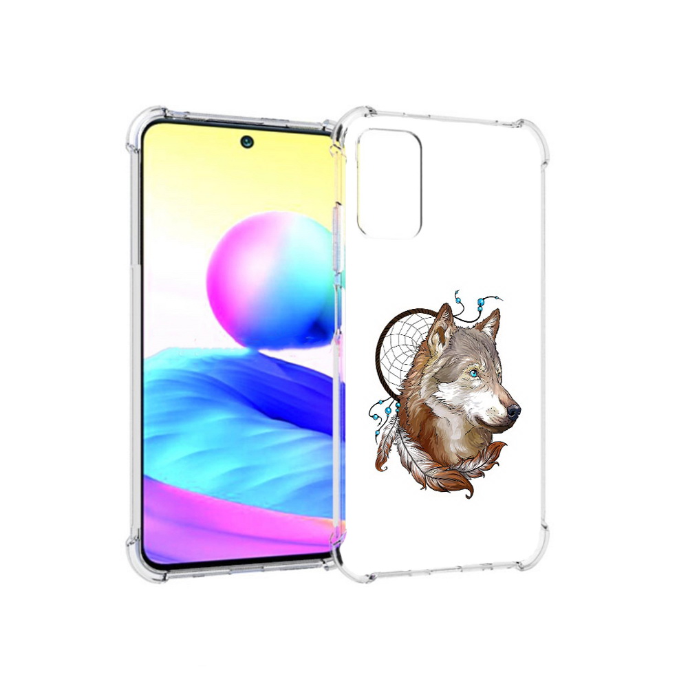 Чехол MyPads Tocco для Xiaomi Redmi Note 10 5G волк и ловец снов (PT162080.297.269)