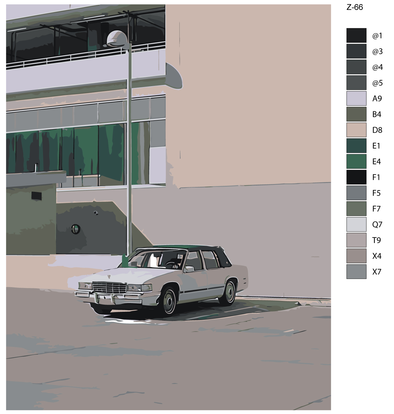 

Картина по номерам BRUSHES-PAINTS Z66, Классический автомобиль