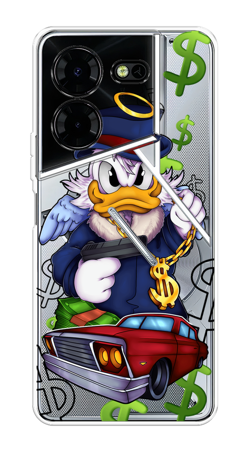 

Чехол на Tecno Pova 5 Pro 5G "Scrooge McDuck with a Gold Chain", Красный;синий;белый, 304550-1