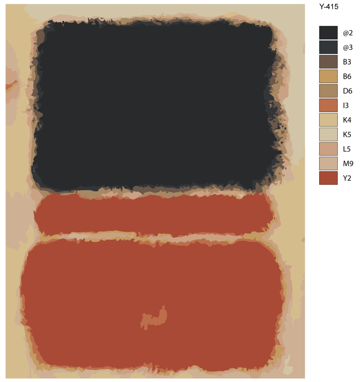 

Картина по номерам BRUSHES-PAINTS Y-415, Репродукция Марка Ротко - красный