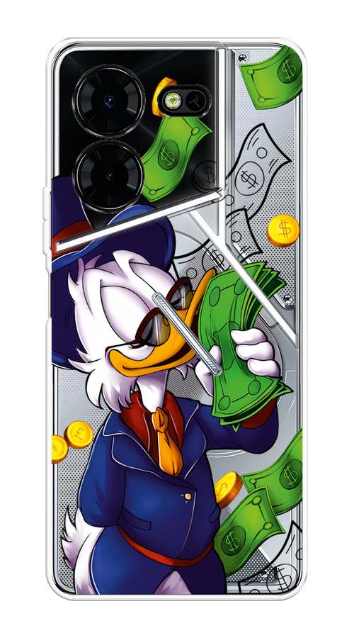 

Чехол на Tecno Pova 5 Pro 5G "Scrooge McDuck with Money", Синий;зеленый;белый, 304550-1