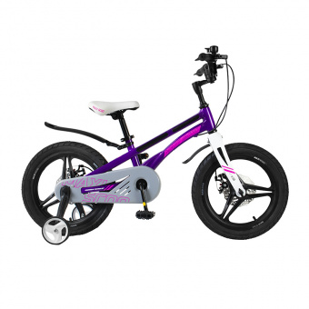 фото Детский двухколесный велосипед maxiscoo ultrasonic 16" делюкс, фиолетовый msc-u1601d