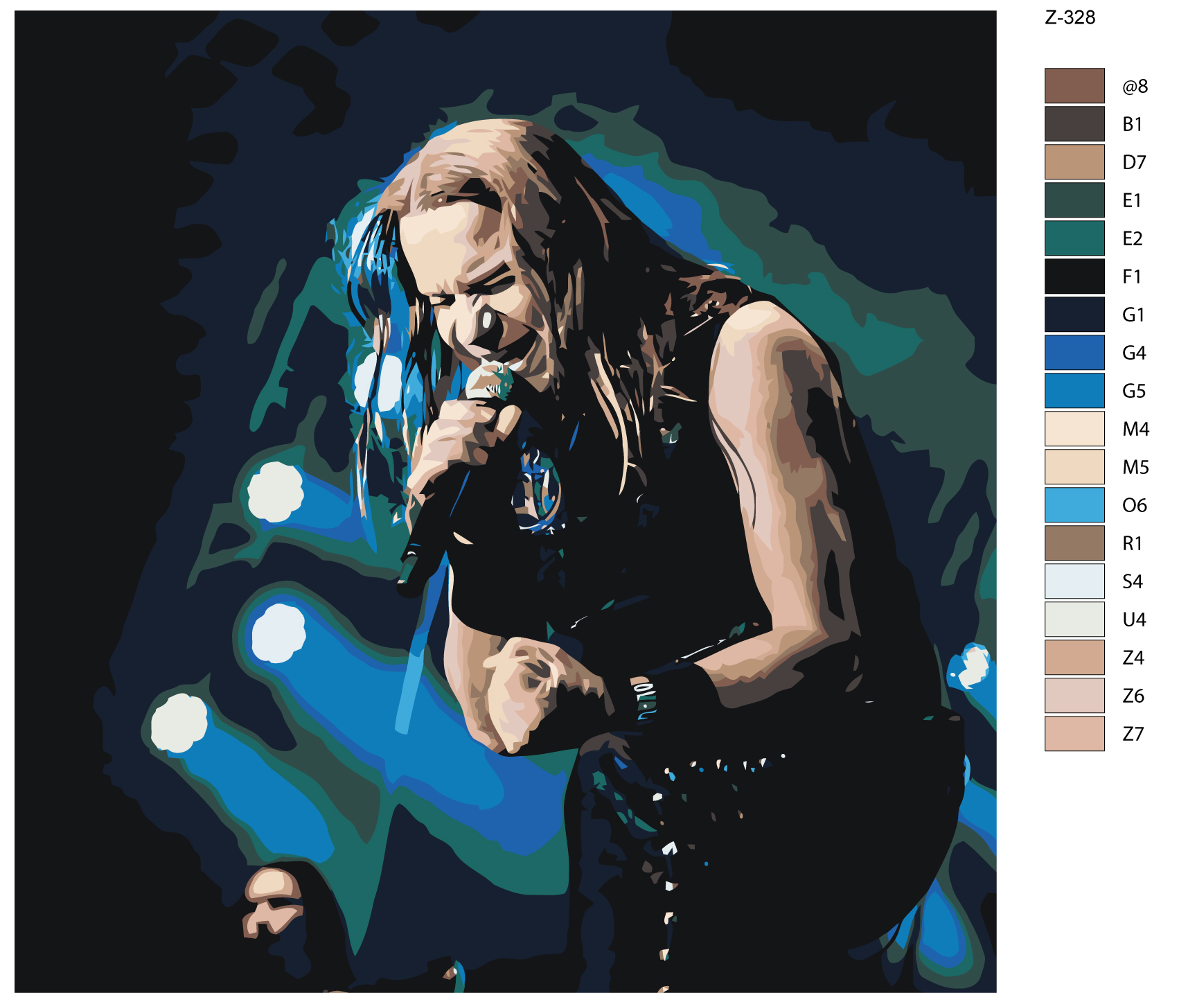 

Картина по номерам BRUSHES-PAINTS Z328, Группа Кипелов