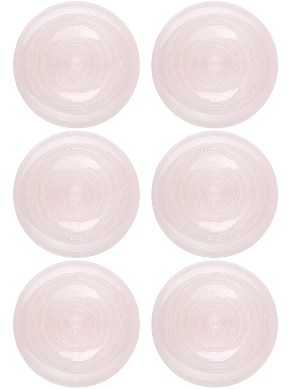 

Набор обеденных тарелок 6 шт Аксам Beauty pink 28 см339-160, Розовый