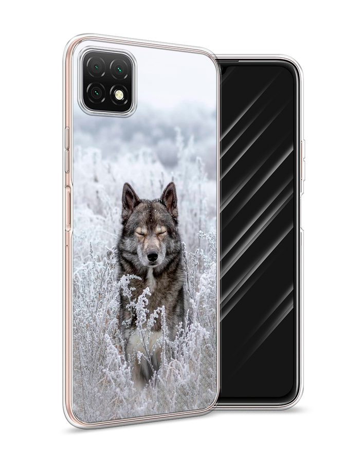 

Чехол Awog на Wiko T3 "Волк в поле", Разноцветный