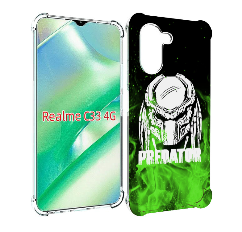 

Чехол MyPads Знак-хищника для Realme C33 4G, Прозрачный, Tocco