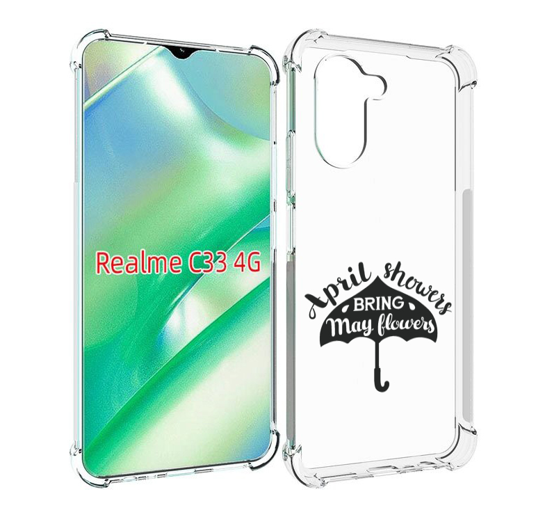 

Чехол MyPads Зонтик для Realme C33 4G, Прозрачный, Tocco