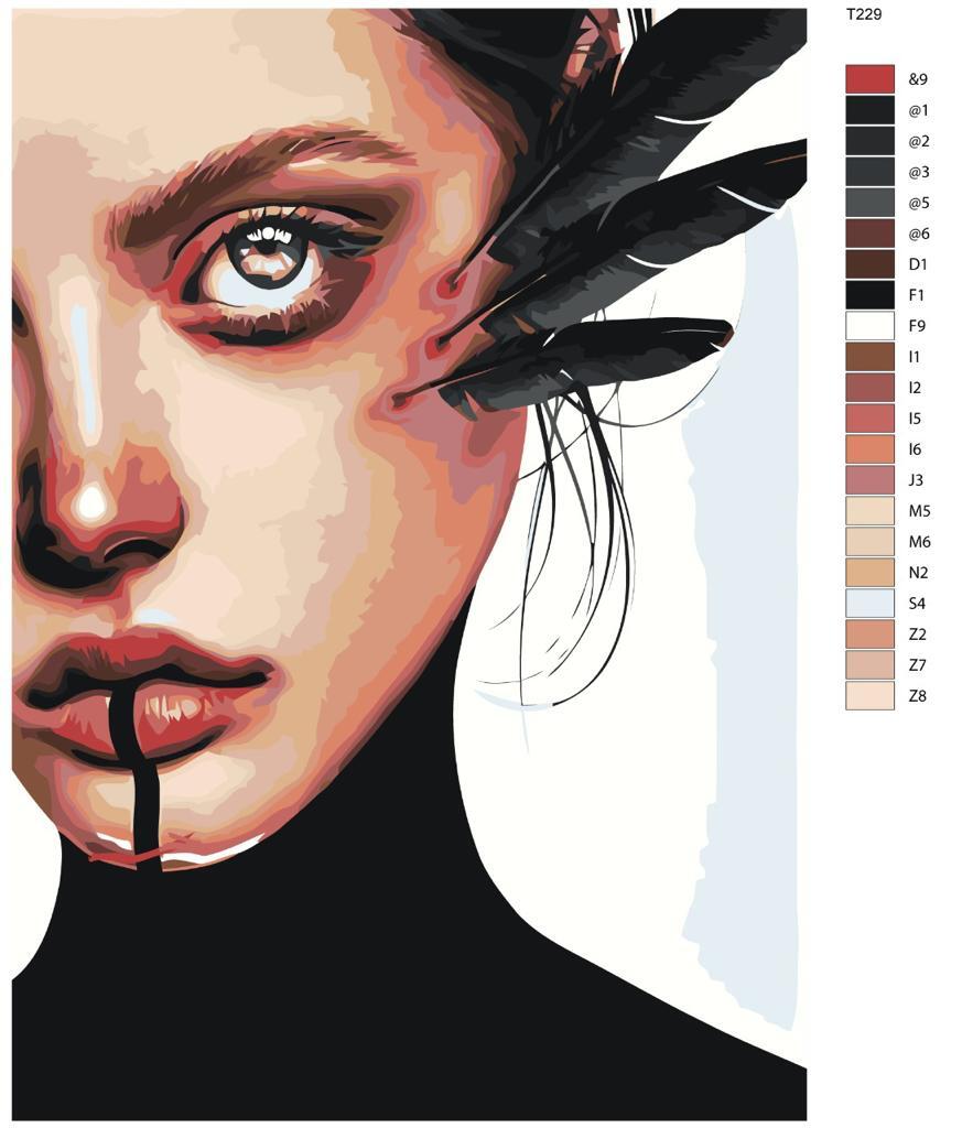 

Картина по номерам BRUSHES-PAINTS Т229, Черный лебедь