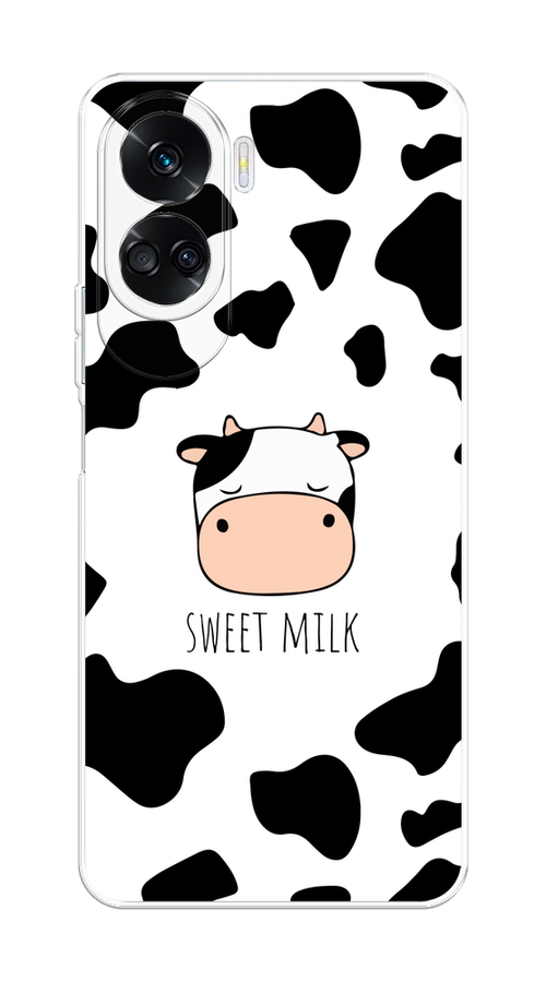 

Чехол на Honor 90 Lite "Sweet milk", Розовый;белый;черный, 6122350-1