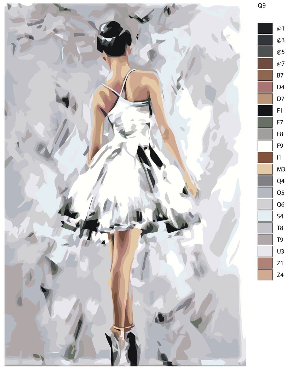 

Картина по номерам BRUSHES-PAINTS Q9, Балерина под дождем