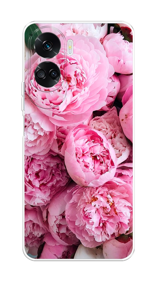 

Чехол на Honor 90 Lite "Розовые пионы", Бежевый;розовый, 6122350-1