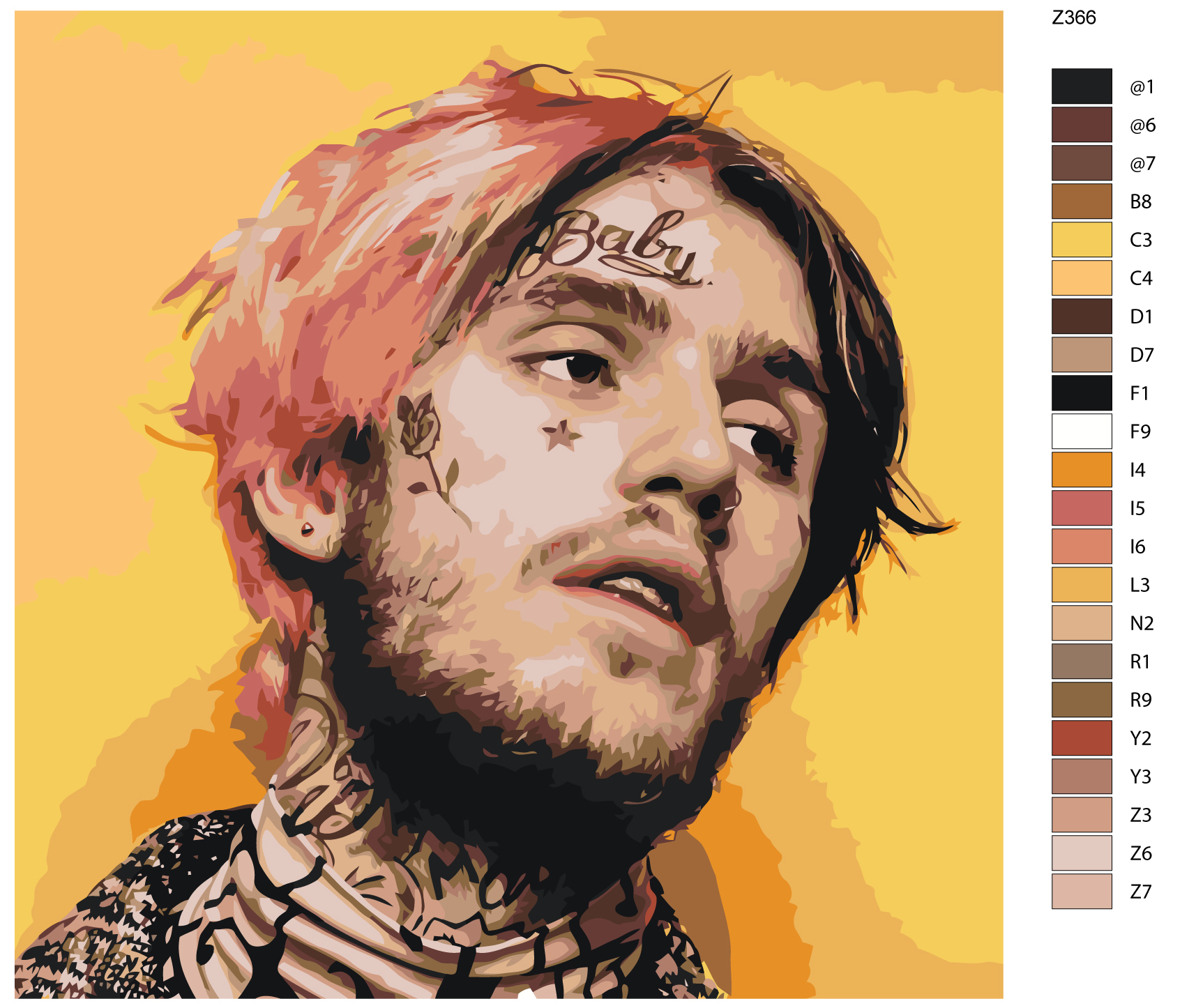 

Картина по номерам BRUSHES-PAINTS Z-366, Lil peep