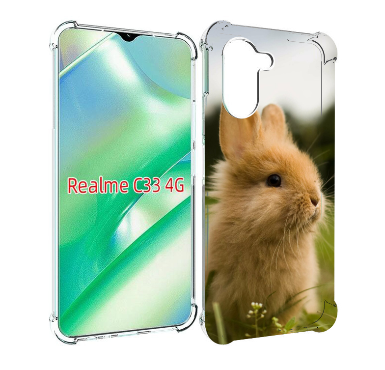 

Чехол MyPads Кролик для Realme C33 4G, Прозрачный, Tocco