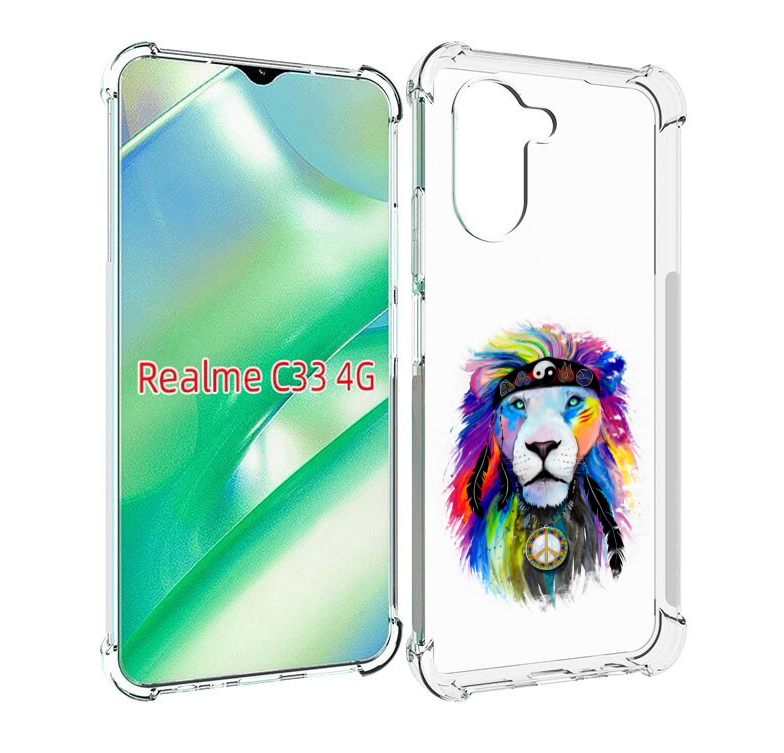 

Чехол MyPads Лев 3 для Realme C33 4G, Прозрачный, Tocco