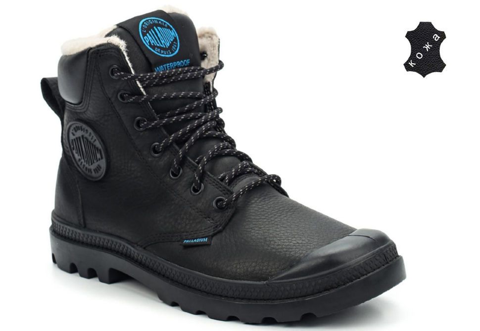 

Зимние ботинки Palladium Pampa Sport Cuff WPS 72992-001 чёрные (44.5), Черный, Pampa Sport Cuff WPS
