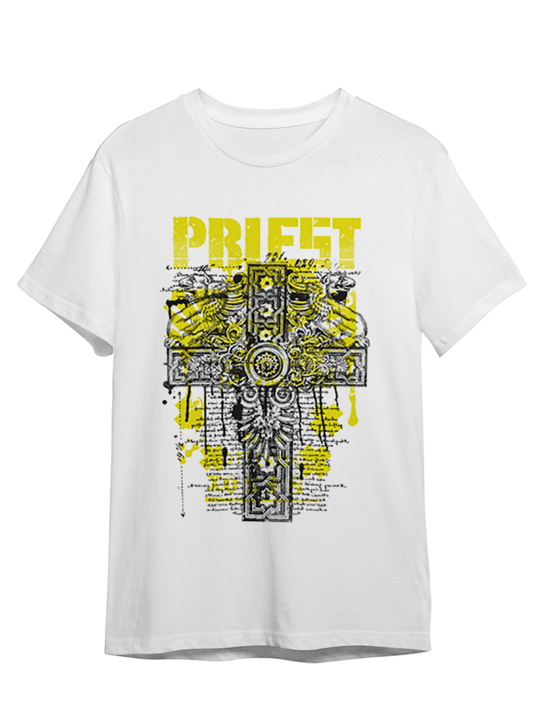 

Футболка унисекс СувенирShop Абстракция "Priest / Крест" 245 белая S (44-46), Белый, Абстракция "Priest / Крест" 245