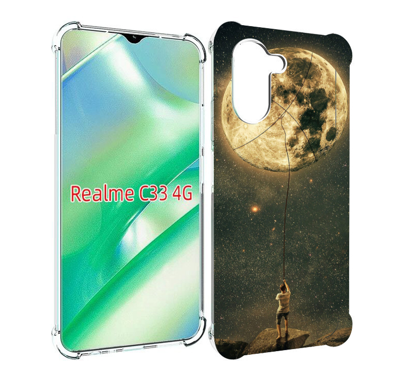 

Чехол MyPads Луна-светит для Realme C33 4G, Прозрачный, Tocco