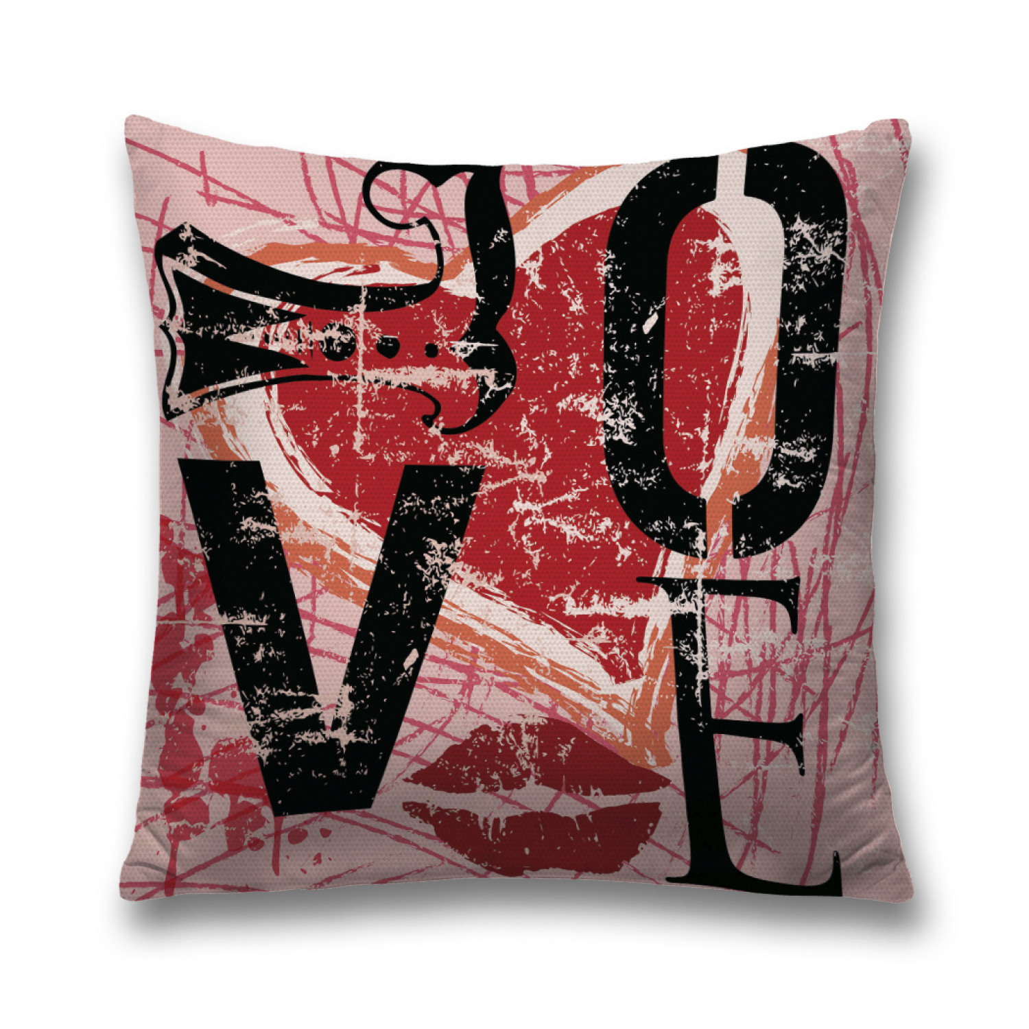 

Наволочка декоративная JoyArty "Любовь ретро" на молнии, 45x45 см, Розовый, Любовь ретро