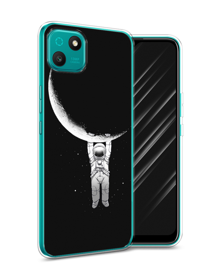 

Чехол Awog на Wiko T10 "Космонавт", Белый;черный