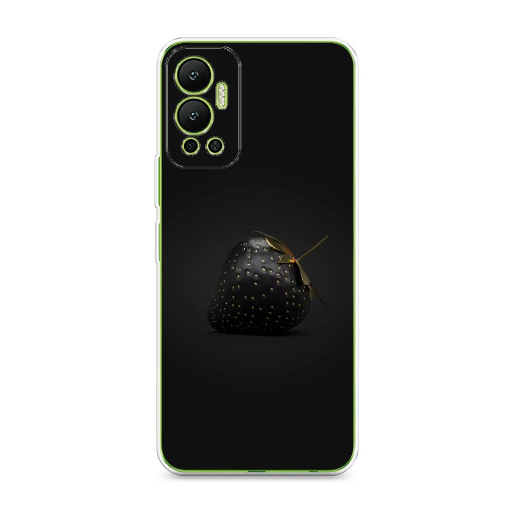 

Чехол Awog на Infinix Hot 12 "Черная клубника", Разноцветный, 3101350-10