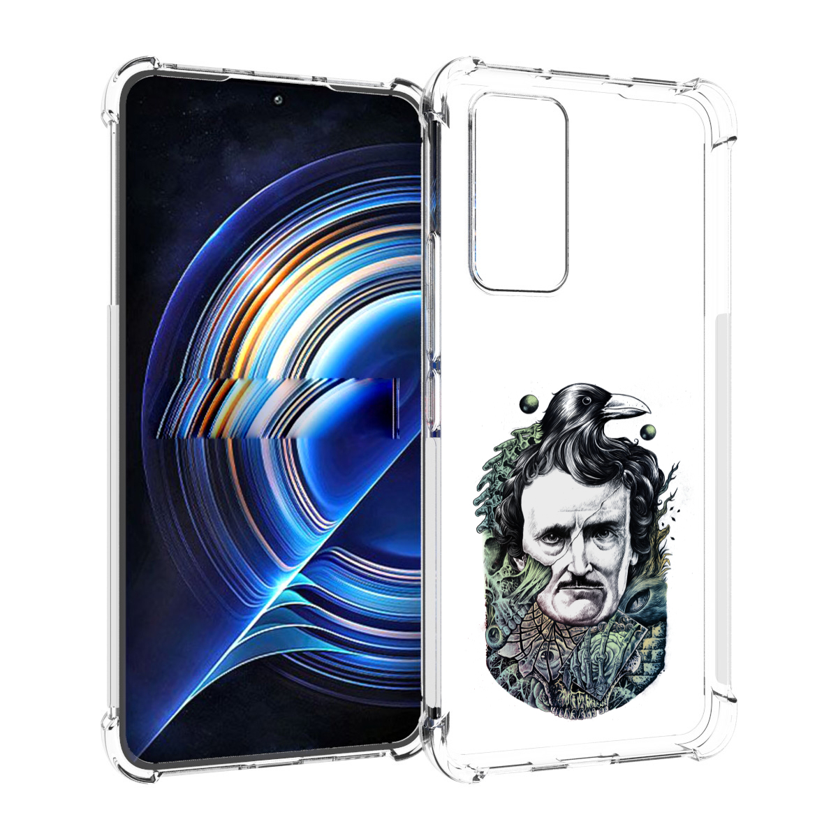 

Чехол MyPads Эдгар Аллан с вороном для Tecno Camon 19 Neo, Прозрачный, Tocco