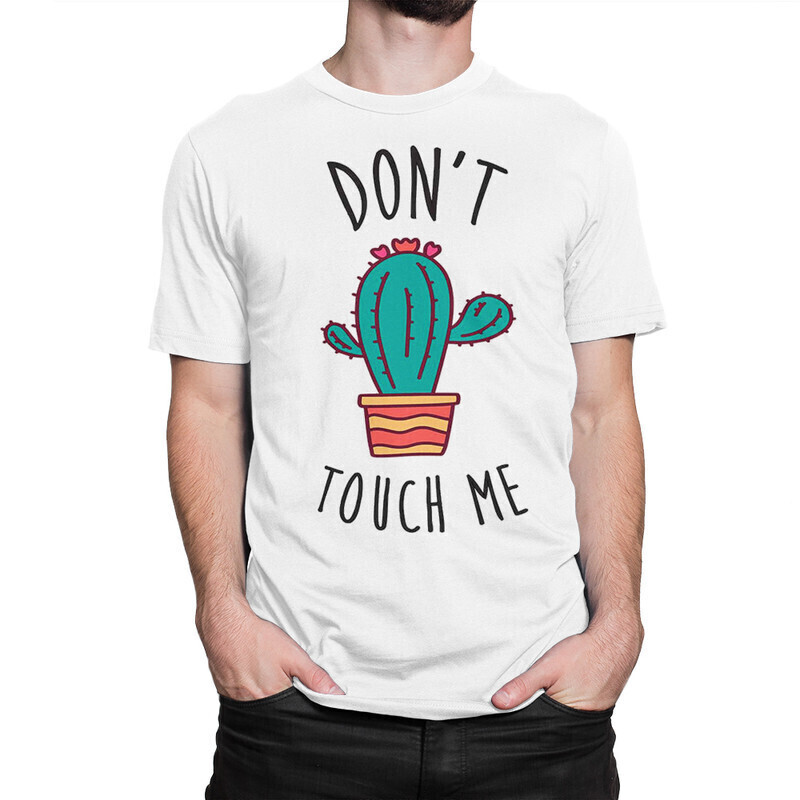 

Футболка мужская Dream Shirts Don't touch me 10000890222 белая M, Don't touch me 10000890222
