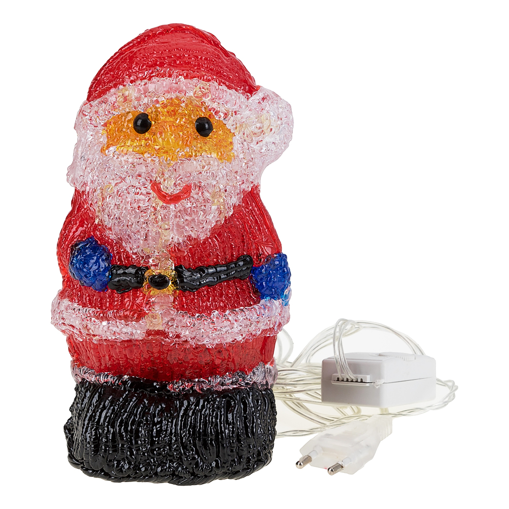 Светодиодная акриловая фигура - Дед Мороз Merry Christmas 20 см, с контроллером-8311